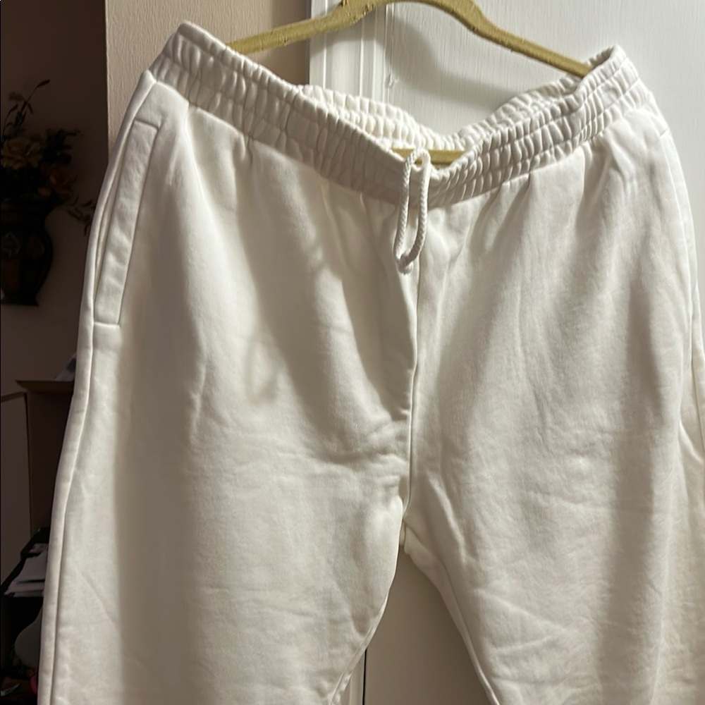 White Jogger Pants